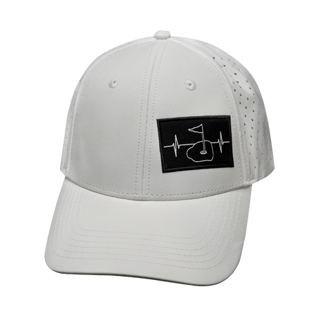 Golf - 6 panel - Shallow Fit - Pony Tail - White
