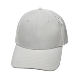 Blank - 6 Panel - Shallow Fit - Pony Tail - White (Unisex)