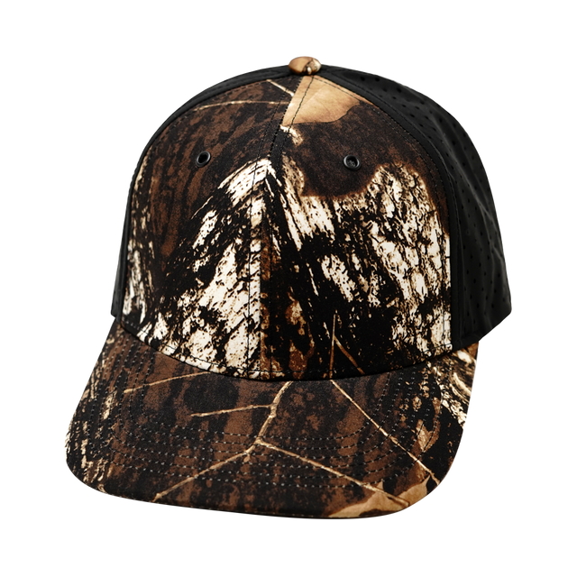 Blank - 6 Panel - Natural Tree Camo / Black (Unisex)