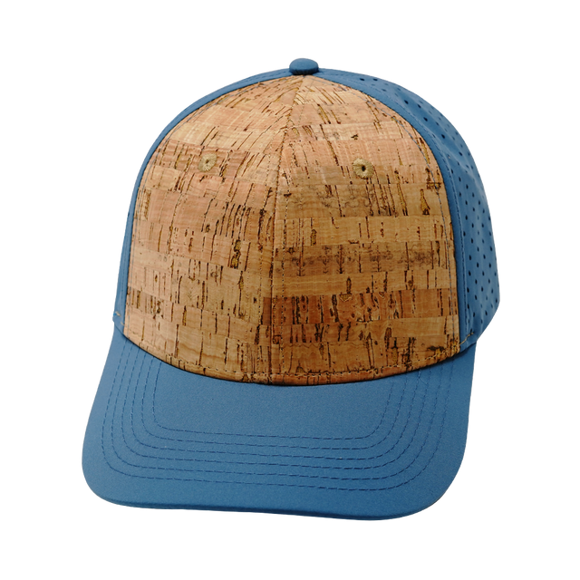 Blank - 6 Panel - Cork - Slate Blue (Unisex)