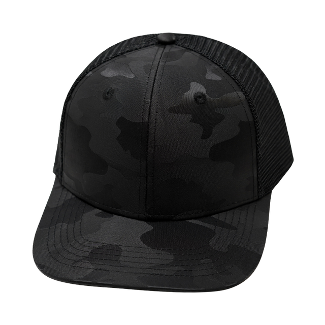 Blank - 6 Panel  - Black Camo / Black (Unisex)