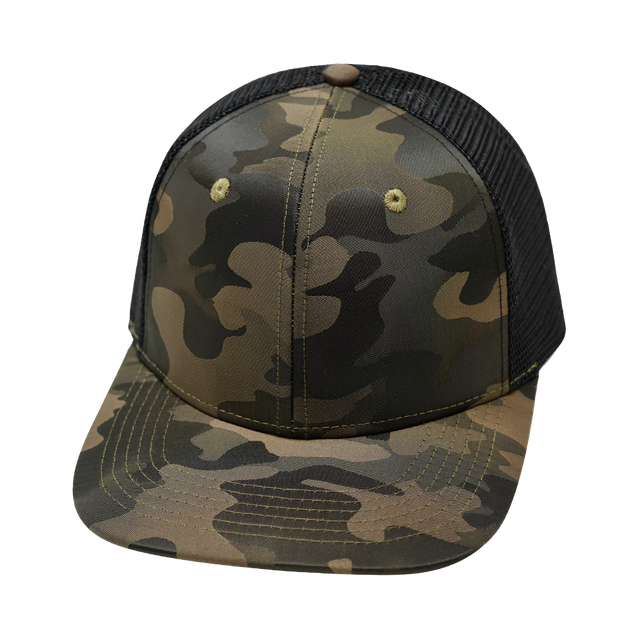 Blank - 6 Panel - Tan Camo / Black (Unisex)