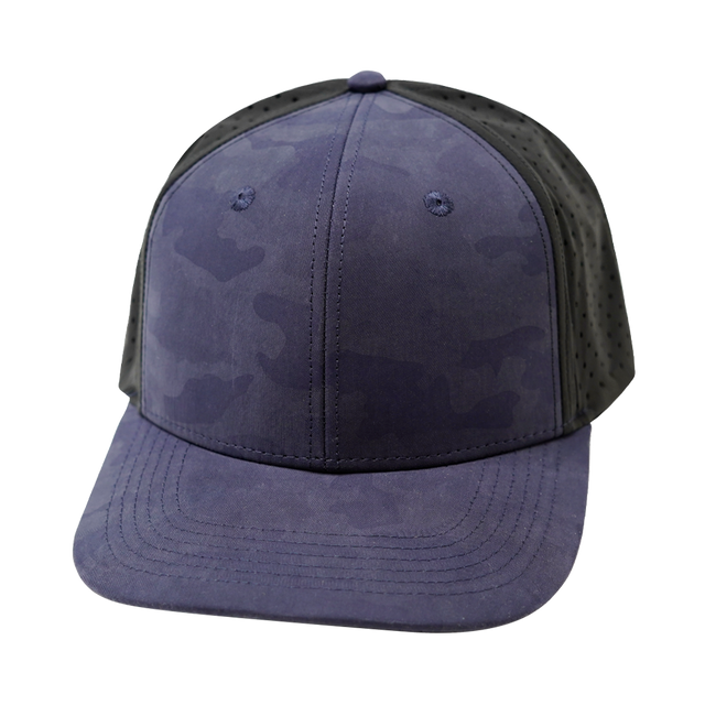 Blank - 6 Panel - Blue Camo / Black (Unisex)