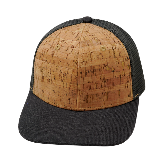 Blank - 6 Panel - Cork - Heather Charcoal (Unisex)