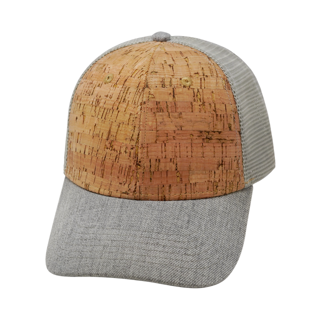 Blank - 6 Panel - Shallow Fit - Cork - Heather Gray / Gray (Unisex)