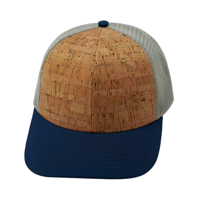 Blank - 6 Panel  - Cork - Navy / Gray (Unisex)