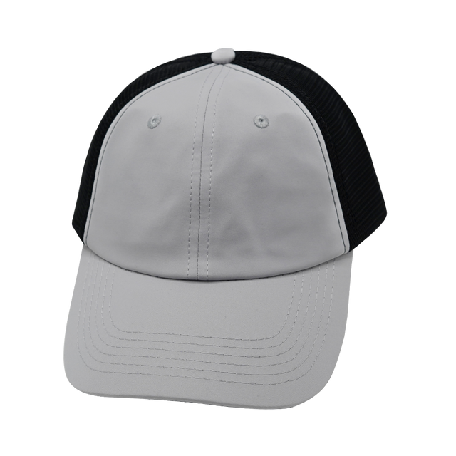 Blank - 6 Panel - Unstructured - Gray / Black (Unisex)