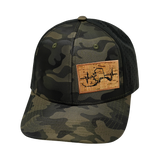 Alaska - 6 Panel - Tan Camo / Black  (Unisex)