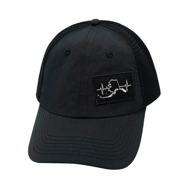 Alaska - 6 Panel - Unstructured - Black  (Unisex)