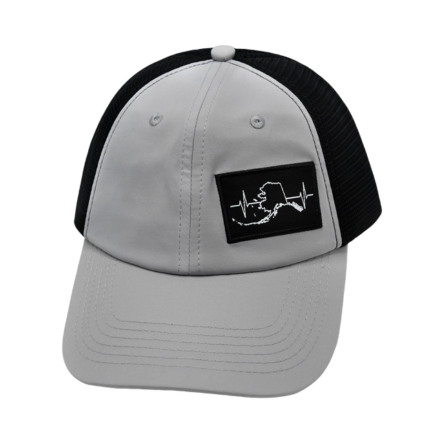 Alaska - 6 Panel - Unstructured - Gray / Black  (Unisex)