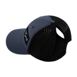 Alaska - 6 Panel - Shallow Fit - Pony Tail - Charcoal / Black  (Unisex)