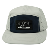 Paddle Board - 5 Panel - Sporty - Unstructured - Gray / Navy (Unisex)