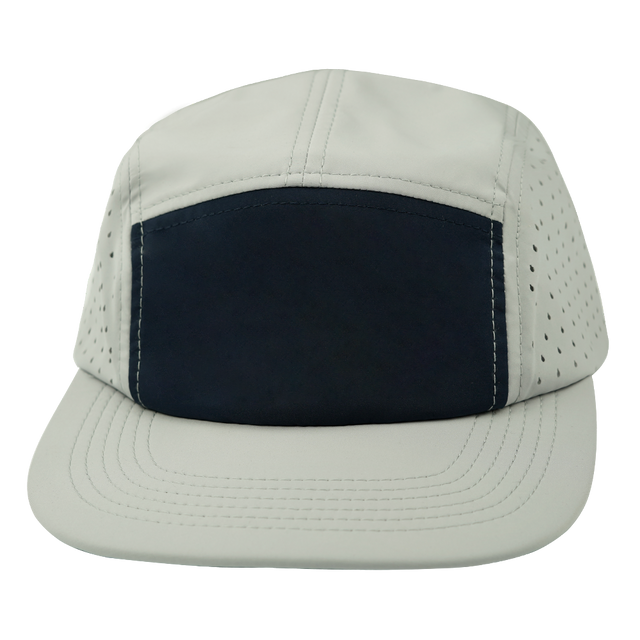 Blank - 5 Panel - Sporty - Unstructured - Gray / Navy (Unisex)