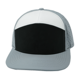 Blank - 7 Panel - Gray / Black / White (Unisex)