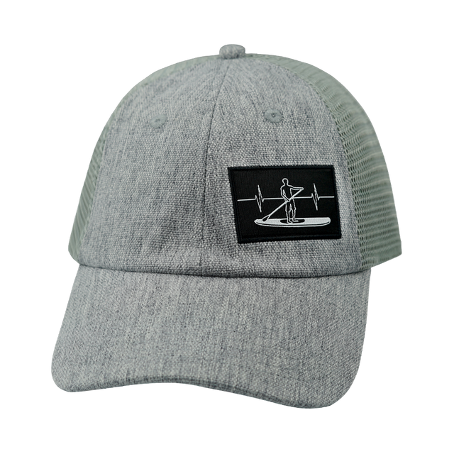 Paddle board - 6 Panel - Unstructured - Relaxed Fit - Gray Hemp / Gray (Unisex)