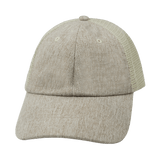 Blank - 6 Panel - Unstructured - Relaxed Fit - Sand Hemp / Sand (Unisex) - Soft Trucker Mesh