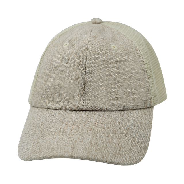 Blank - 6 Panel - Unstructured - Relaxed Fit - Sand Hemp / Sand (Unisex)