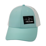 Paddle Board - 6 Panel - Shallow Fit - Pony Tail - Mint / White (Unisex)