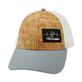 Paddle Board - 6 Panel - Shallow Fit - Pony Tail - Cork - Gray / White (Unisex)