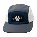 Dog - 5 Panel - Sporty - Unstructured - Charcoal / Navy / White (Unisex)