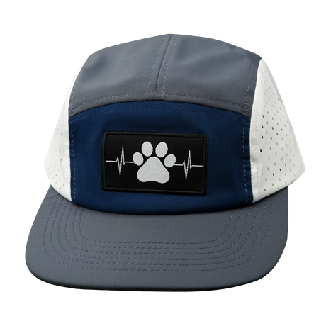 Dog - 5 Panel - Sporty - Unstructured - Charcoal / Navy / White (Unisex)