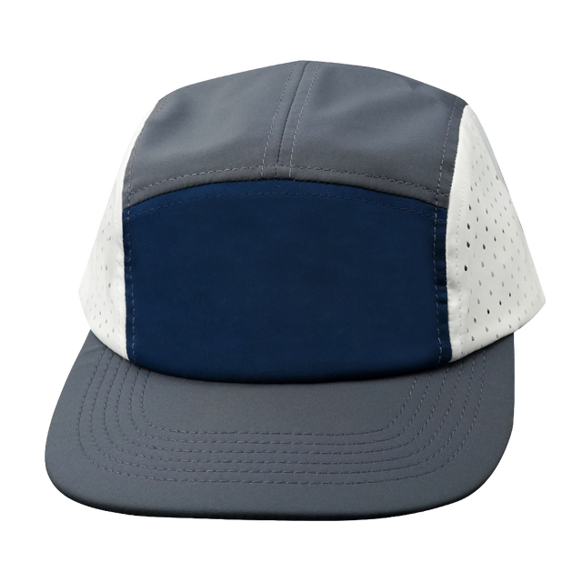 Blank - 5 Panel - Sporty - Unstructured - Charcoal / Navy / White (Unisex)