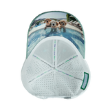 Dog - 6 Panel - Shallow Fit - Pony Tail - Corduroy - Mint / White (Unisex)