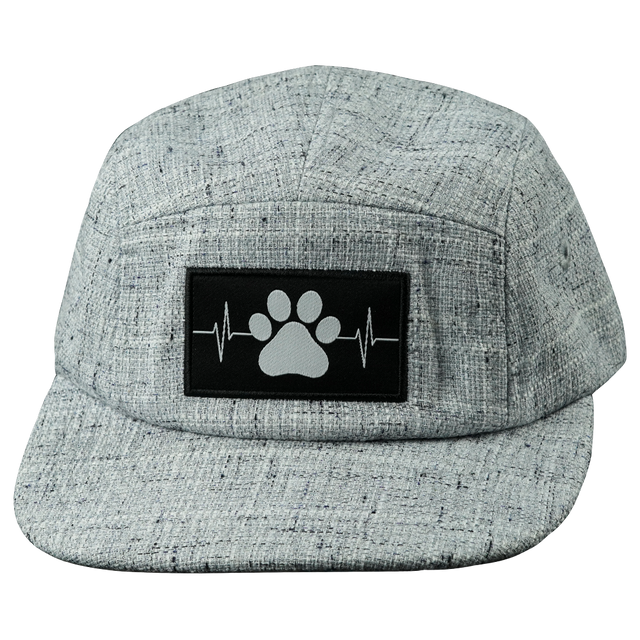 Dog - 5 Panel - Unstructured - Light Gray Hemp (Unisex)