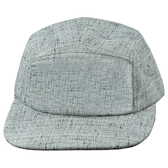 Blank - 5 Panel - Unstructured - Light Gray Hemp (Unisex)