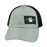 Dog - 6 Panel - Unstructured - Heather Gray / Black (Unisex)