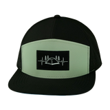 Camping - 7 Panel - Black / Sage (Unisex)