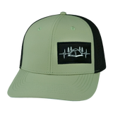 Camping - 6 Panel - Sage / Black (Unisex)