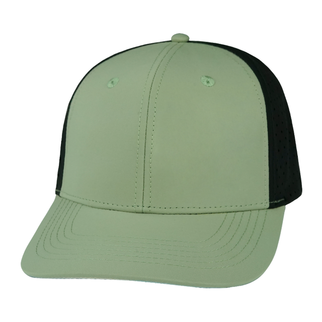 Blank - 6 Panel - Sage / Black (Unisex)