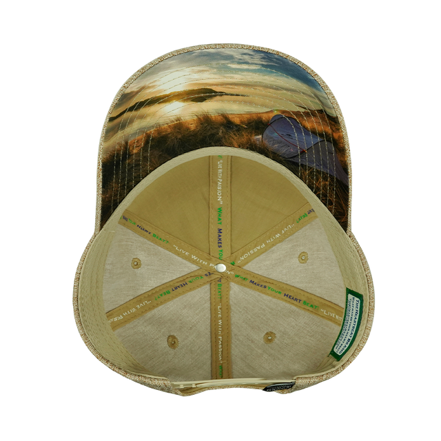 Camping - 6 Panel - Shallow Fit - Tan Hemp (Unisex)