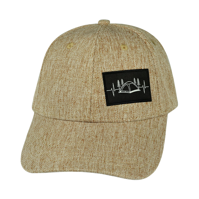 Camping - 6 Panel - Shallow Fit - Tan Hemp (Unisex)