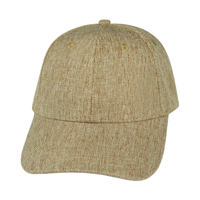 Blank - 6 Panel - Shallow Fit - Tan Hemp (Unisex)