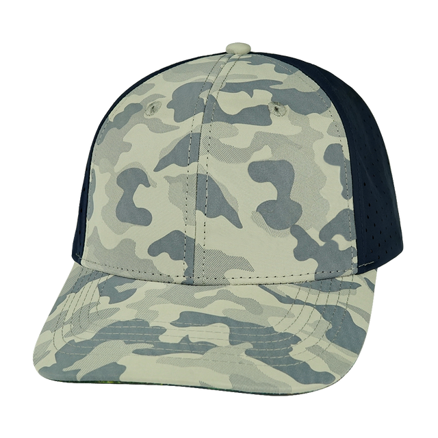 Blank - 6 Panel - Soft Gray Camo / Navy (Unisex)