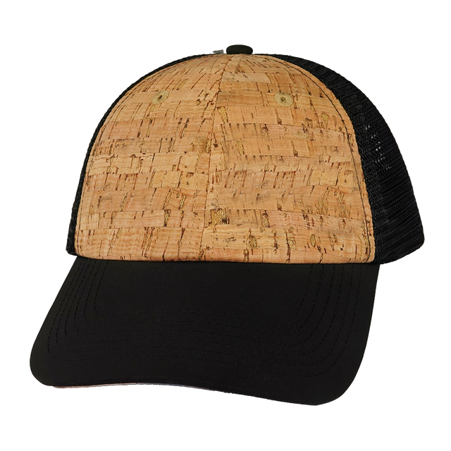 Blank - 6 Panel - Unstructured - Cork - Black (Unisex)