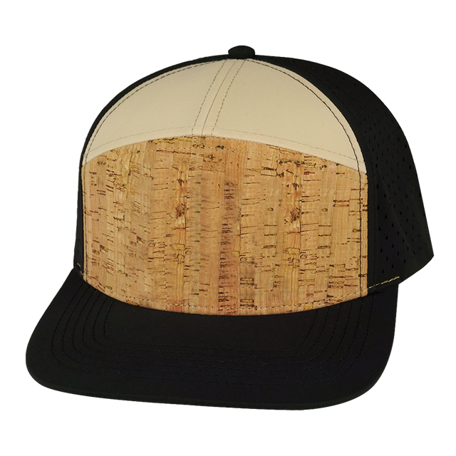 Blank - 7 Panel - Cork - Black / Tan (Unisex)