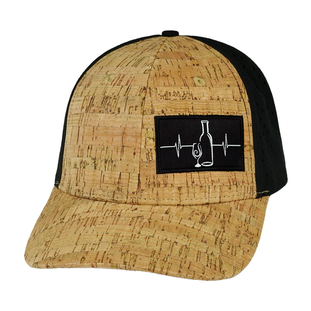 Wine - 6 Panel - Cork - Black (Unisex)