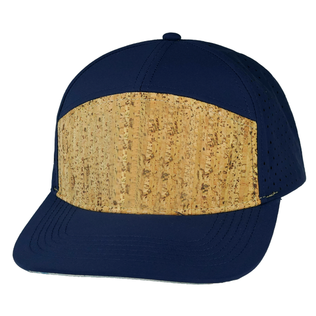 Blank - 7 Panel - Cork - Navy (Unisex)