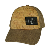 Wine - 6 Panel - Shallow Fit - Cork - Light Brown Hemp (Unisex)