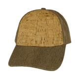 Blank - 6 Panel - Shallow Fit - Cork - Light Brown Hemp (Unisex)