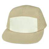 Blank - 5 Panel - Sporty - Unstructured - Sand / White (Unisex)