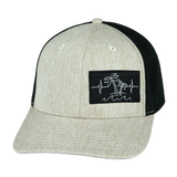 Beach - 6 Panel - Cream Hemp / Black (Unisex)