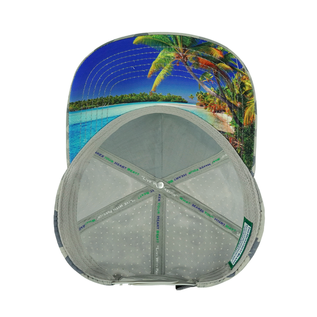 Beach - 5 Panel - Structured - Soft Gray Camo (Unisex)