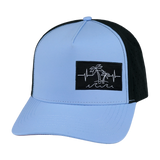 Beach - 5 Panel - Structured - Light Blue / Black  (Unisex)