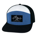 Beach - 7 Panel - Corduroy - Black / Blue / White (Unisex)