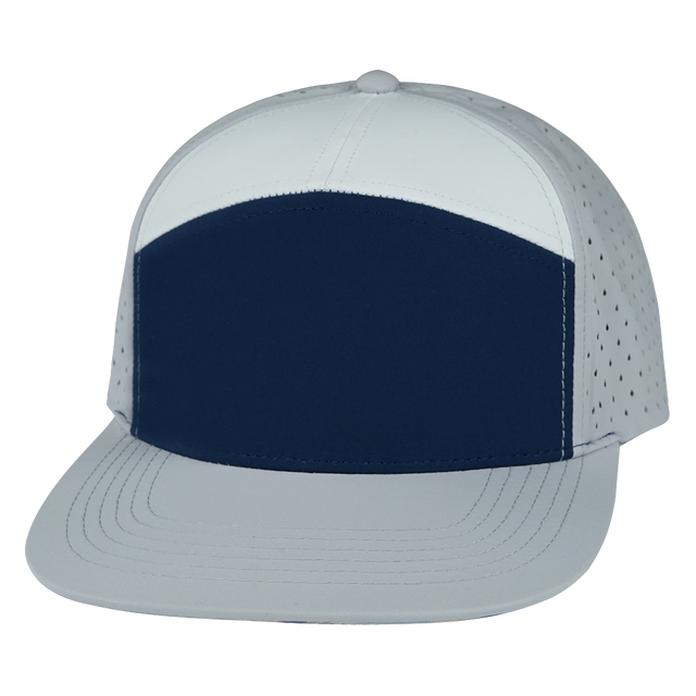 Blank - 7 Panel - Gray / Navy / White (Unisex)