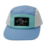 Beach - 5 Panel - Sporty - Unstructured - Baby Blue / Mint / White  (Unisex)